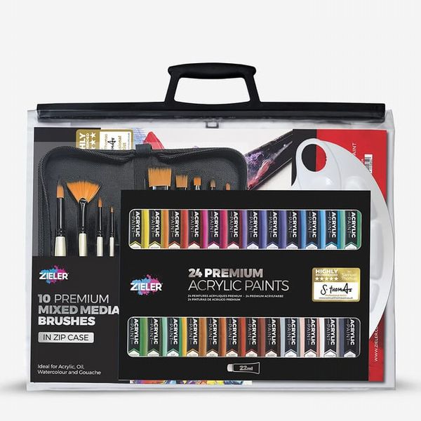 Zieler : Premium Acrylic Paint : 22ml : Complete Set